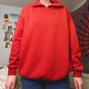 Red Forever 21 Quarter Zip